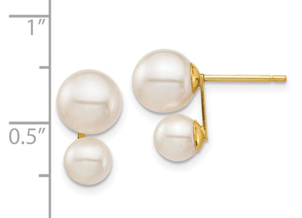 14k Yellow Gold Earrings Style XF698E - Classique Jewelry Inc.