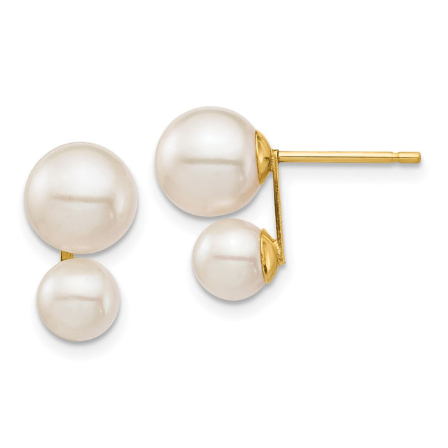 14k Yellow Gold Earrings Style XF698E - Classique Jewelry Inc.