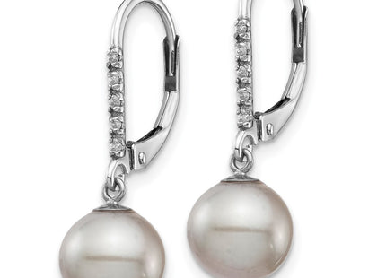 14k White Gold Earrings Style XF701E - Classique Jewelry Inc.