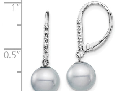 14k White Gold Earrings Style XF701E - Classique Jewelry Inc.