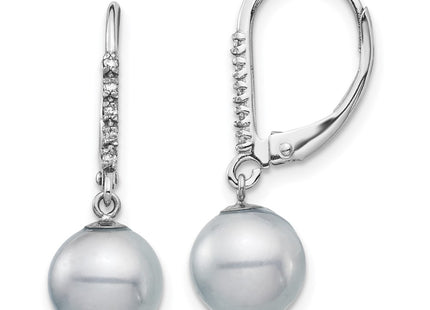 14k White Gold Earrings Style XF701E - Classique Jewelry Inc.