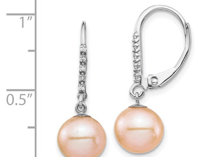 14k White Gold Earrings Style XF702E - Classique Jewelry Inc.