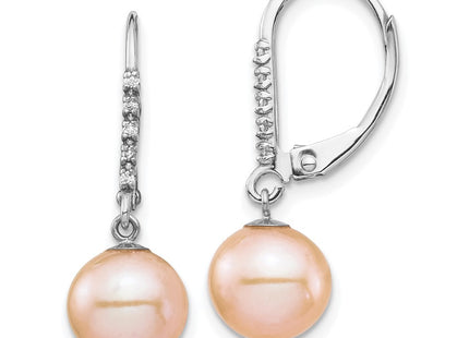 14k White Gold Earrings Style XF702E - Classique Jewelry Inc.