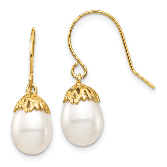 14k Yellow Gold Earrings Style XF704E - Classique Jewelry Inc.