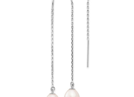 14k White Gold Earrings Style XF707E - Classique Jewelry Inc.