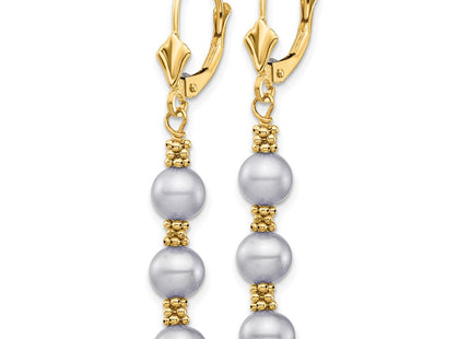 14k Yellow Gold Earrings Style XF718E - Classique Jewelry Inc.