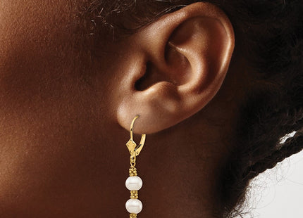 14k Yellow Gold Earrings Style XF720E - Classique Jewelry Inc.