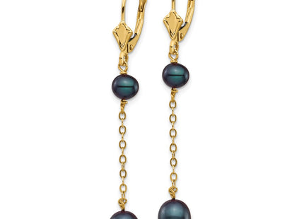 14k Yellow Gold Earrings Style XF721E - Classique Jewelry Inc.