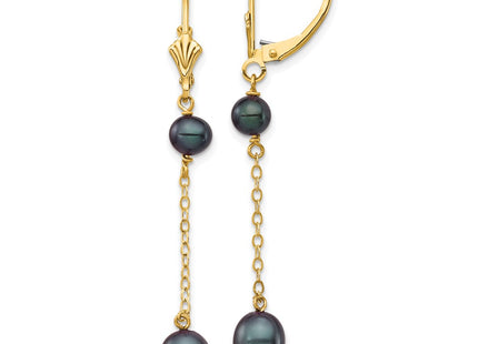 14k Yellow Gold Earrings Style XF721E - Classique Jewelry Inc.