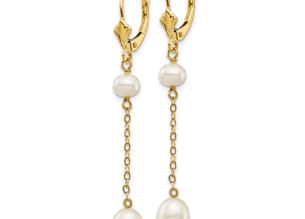 14k Yellow Gold Earrings Style XF722E - Classique Jewelry Inc.