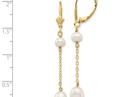 14k Yellow Gold Earrings Style XF722E - Classique Jewelry Inc.