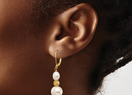 14k Yellow Gold Earrings Style XF723E - Classique Jewelry Inc.
