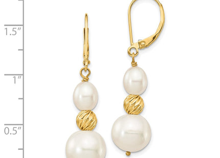 14k Yellow Gold Earrings Style XF723E - Classique Jewelry Inc.