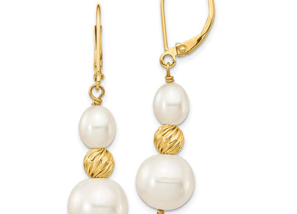 14k Yellow Gold Earrings Style XF723E - Classique Jewelry Inc.