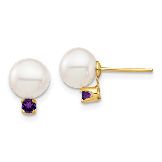 14k Yellow Gold Earrings Style XF753E - Classique Jewelry Inc.