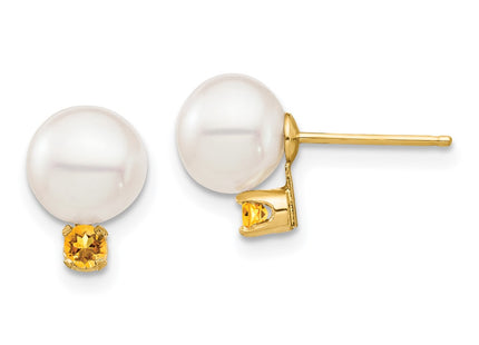 14k Yellow Gold Earrings Style XF753E - Classique Jewelry Inc.