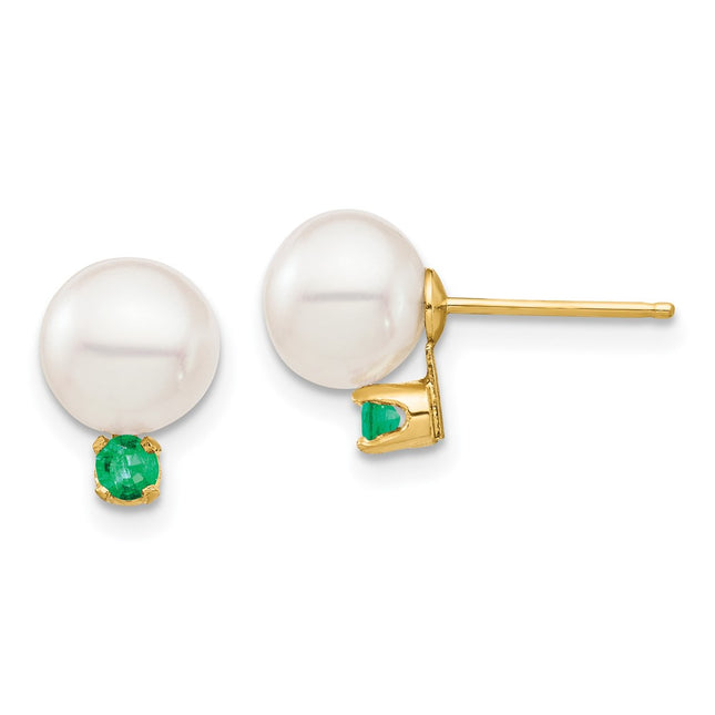 14k Yellow Gold Earrings Style XF753E - Classique Jewelry Inc.