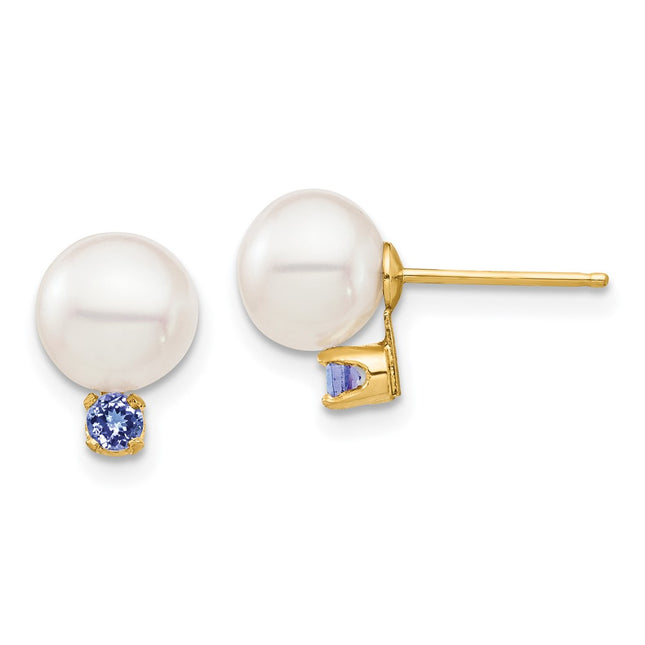 14k Yellow Gold Earrings Style XF753E - Classique Jewelry Inc.