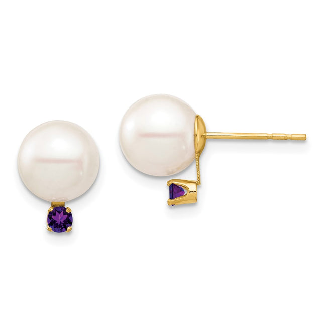 14k Yellow Gold Earrings Style XF754E - Classique Jewelry Inc.