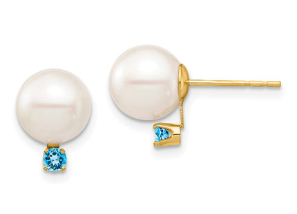 14k Yellow Gold Earrings Style XF754E - Classique Jewelry Inc.
