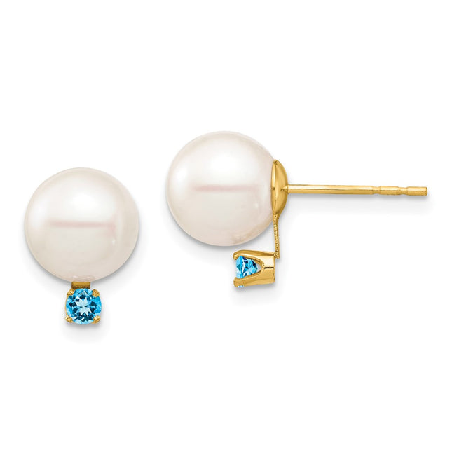 14k Yellow Gold Earrings Style XF754E - Classique Jewelry Inc.