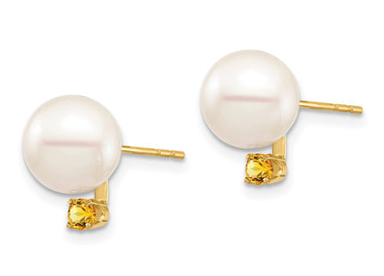 14k Yellow Gold Earrings Style XF754E - Classique Jewelry Inc.