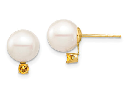14k Yellow Gold Earrings Style XF754E - Classique Jewelry Inc.