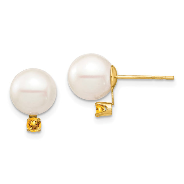 14k Yellow Gold Earrings Style XF754E - Classique Jewelry Inc.