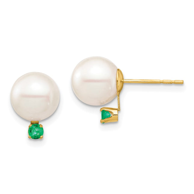 14k Yellow Gold Earrings Style XF754E - Classique Jewelry Inc.