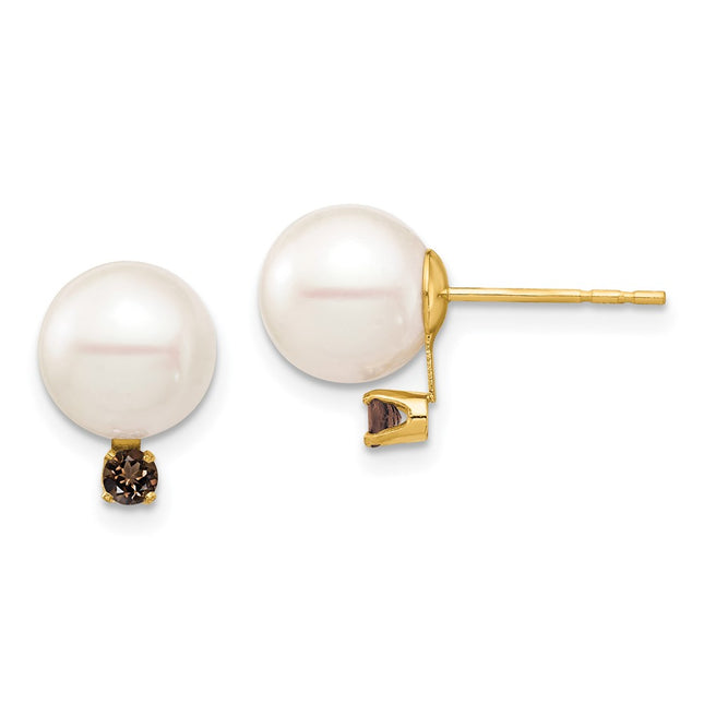 14k Yellow Gold Earrings Style XF754E - Classique Jewelry Inc.