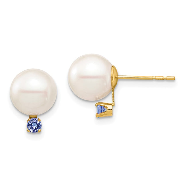14k Yellow Gold Earrings Style XF754E - Classique Jewelry Inc.