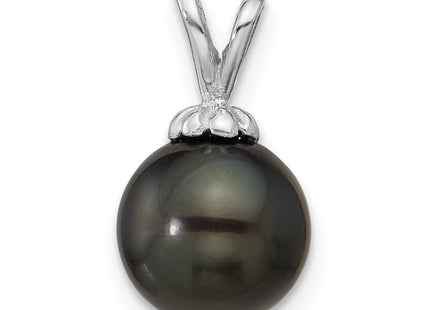 14K white gold pearl pendant