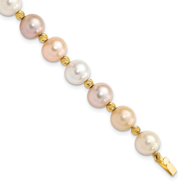 14k Yellow Gold Bracelets Style XF768 - Classique Jewelry Inc.