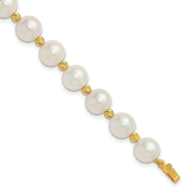 14K gold pearl necklace