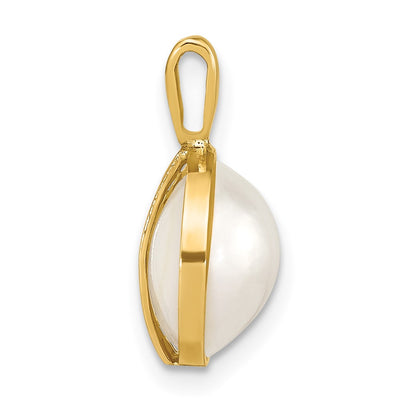 14K 10-11mmWhite Saltwater Mabe Pearl Pendant