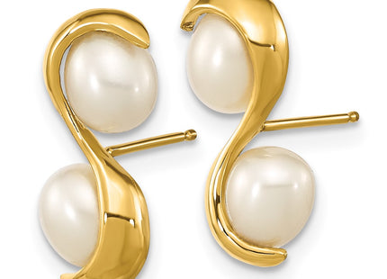 14k Yellow Gold Earrings Style XF791E - Classique Jewelry Inc.