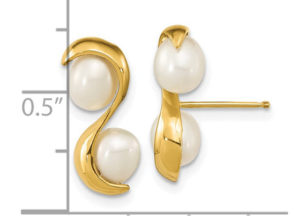 14k Yellow Gold Earrings Style XF791E - Classique Jewelry Inc.