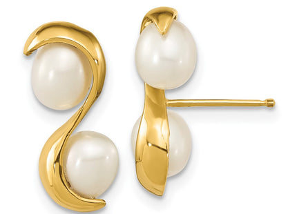 14k Yellow Gold Earrings Style XF791E - Classique Jewelry Inc.