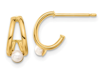 14k Yellow Gold Earrings Style XF797E - Classique Jewelry Inc.