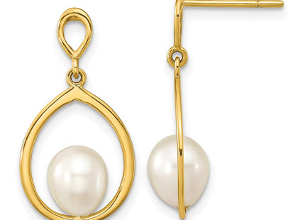 14k Yellow Gold Earrings Style XF799E - Classique Jewelry Inc.