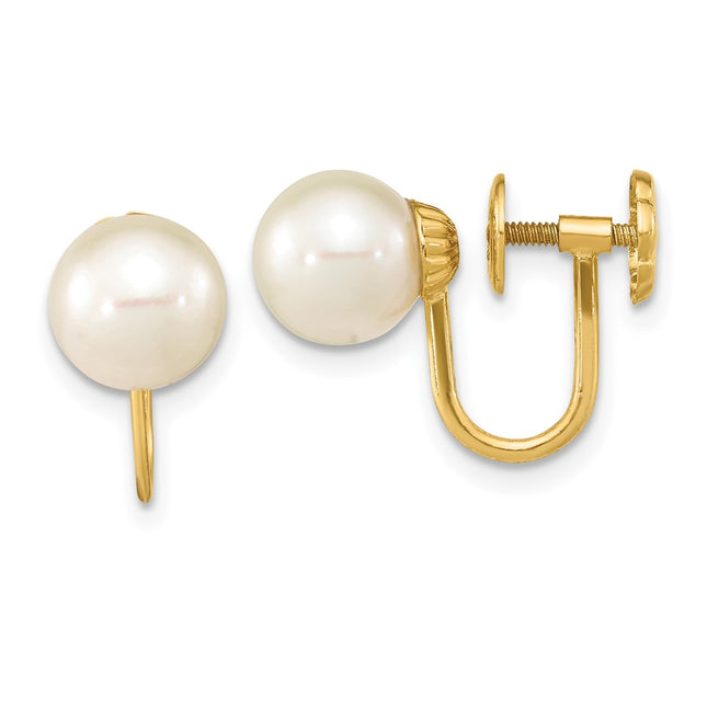14k Yellow Gold Earrings Style XF801E - Classique Jewelry Inc.