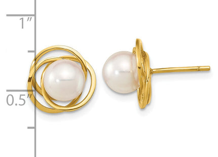 14k Yellow Gold Earrings Style XF802E - Classique Jewelry Inc.