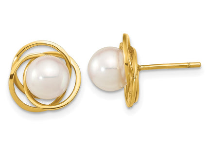 14k Yellow Gold Earrings Style XF802E - Classique Jewelry Inc.