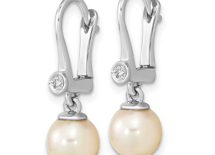 14k White Gold Earrings Style XF803E - Classique Jewelry Inc.