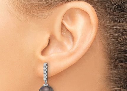 14k White Gold Earrings Style XF813E - Classique Jewelry Inc.