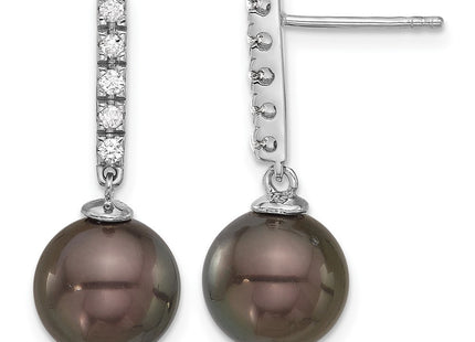 14k White Gold Earrings Style XF813E - Classique Jewelry Inc.