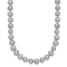 14K 5- Grey Near Round Freshwater Cultured Pearl Necklace