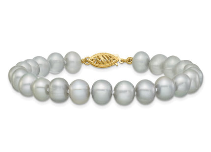 14k Yellow Gold Bracelets Style XF818 - Classique Jewelry Inc.