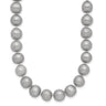 14K 8- Grey Near Round Freshwater Cultured Pearl Necklace