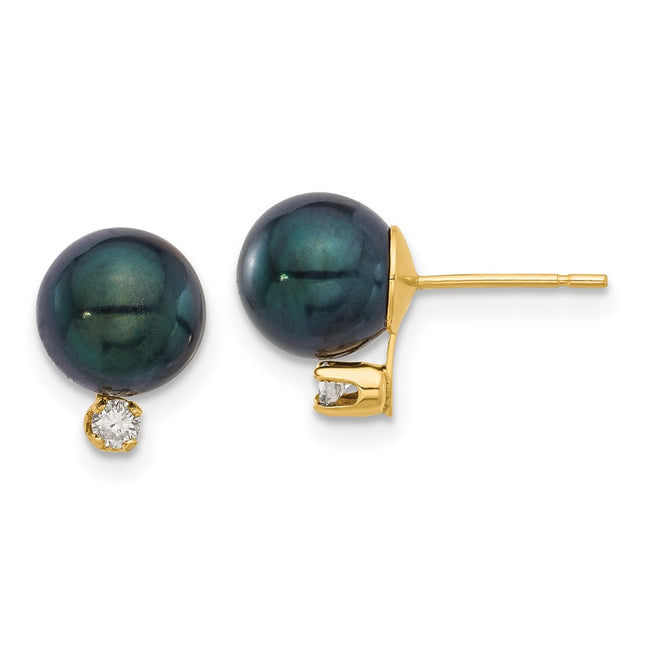 14k Yellow Gold Earrings Style XF835E - Classique Jewelry Inc.